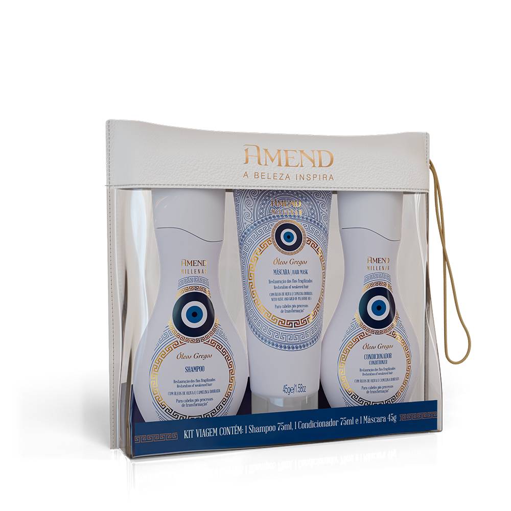 KIT PROMOCIONAL NECESSARIE COM MINIATURA AMEND MILLENAR OLEOS GREGOS